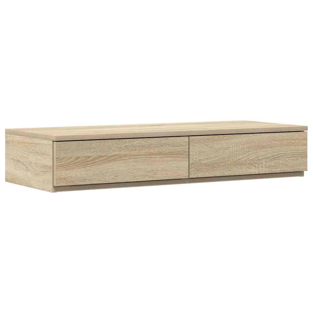 vidaXL Bettschubladen Sonoma-Eiche 100 x 36,5 x 16,5 cm Holzwerkstoff