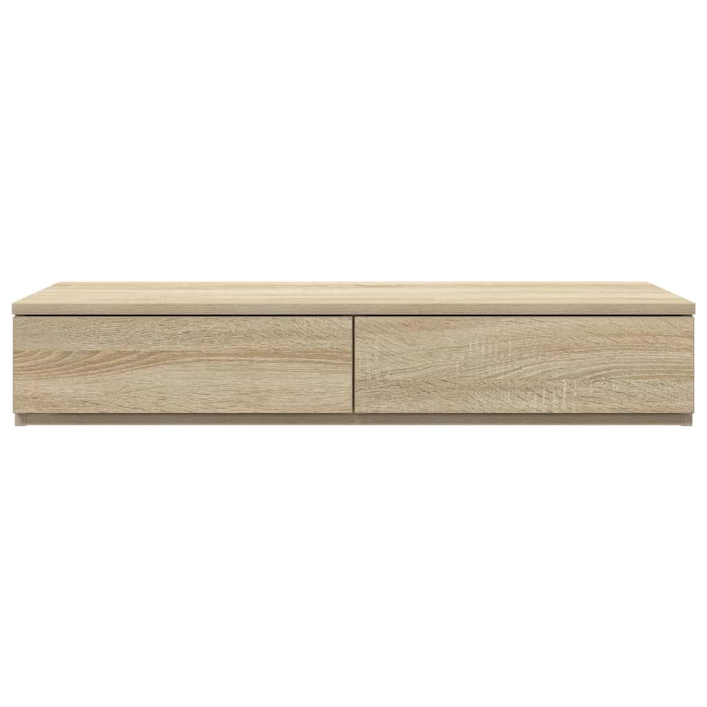 vidaXL Bettschubladen Sonoma-Eiche 100 x 36,5 x 16,5 cm Holzwerkstoff
