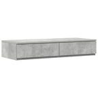 vidaXL Bettschubladen Beton Grau 100 x 36,5 x 16,5 cm Holzwerkstoff