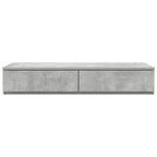 vidaXL Bettschubladen Beton Grau 100 x 36,5 x 16,5 cm Holzwerkstoff