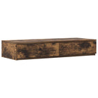 vidaXL Bettschubladen Geräucherte Eiche 100 x 36,5 x 16,5 cm