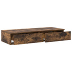 vidaXL Bettschubladen Geräucherte Eiche 100 x 36,5 x 16,5 cm