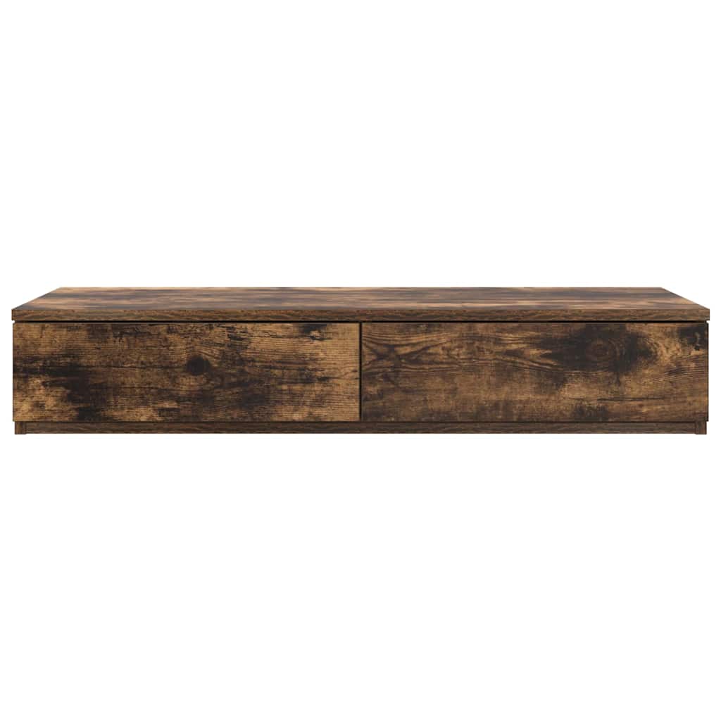 vidaXL Bettschubladen Geräucherte Eiche 100 x 36,5 x 16,5 cm
