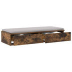 vidaXL Bettschubladen Geräucherte Eiche 100 x 36,5 x 16,5 cm