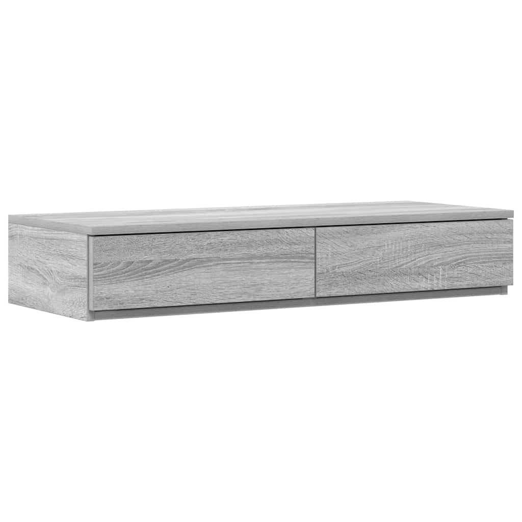 vidaXL Bettschubladen Graues Sonoma 100 x 36,5 x 16,5 cm Holzwerkstoff