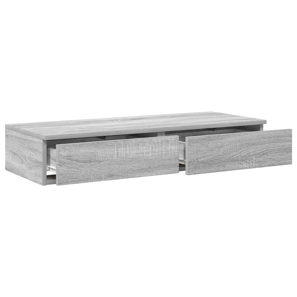 vidaXL Bettschubladen Graues Sonoma 100 x 36,5 x 16,5 cm Holzwerkstoff