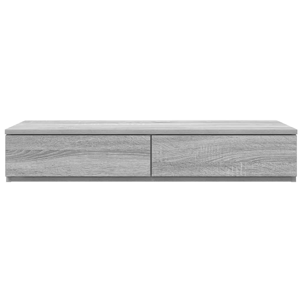 vidaXL Bettschubladen Graues Sonoma 100 x 36,5 x 16,5 cm Holzwerkstoff