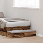 vidaXL Bettschubladen Altholz 100 x 36,5 x 16,5 cm Holzwerkstoff