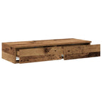 vidaXL Bettschubladen Altholz 100 x 36,5 x 16,5 cm Holzwerkstoff