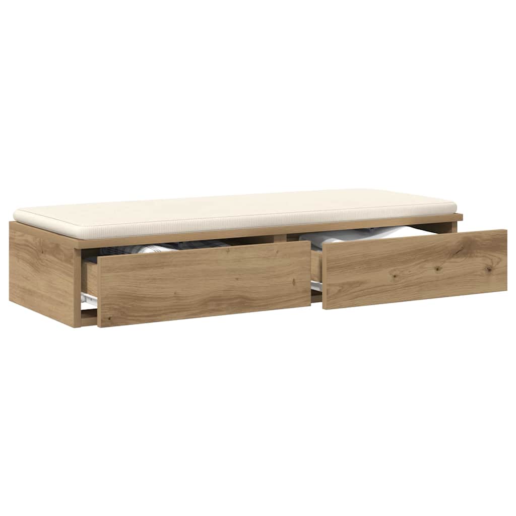 vidaXL Bettschubladen Artisan-Eiche 100 x 36,5 x 16,5 cm Holzwerkstoff