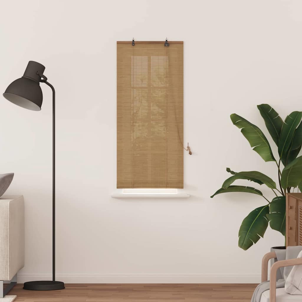 vidaXL Rollo Braun 60 x 160 cm 5 mm Bambus