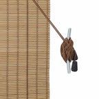 vidaXL Rollo mit Vorhängen Natur 60 x 160 cm Bambus