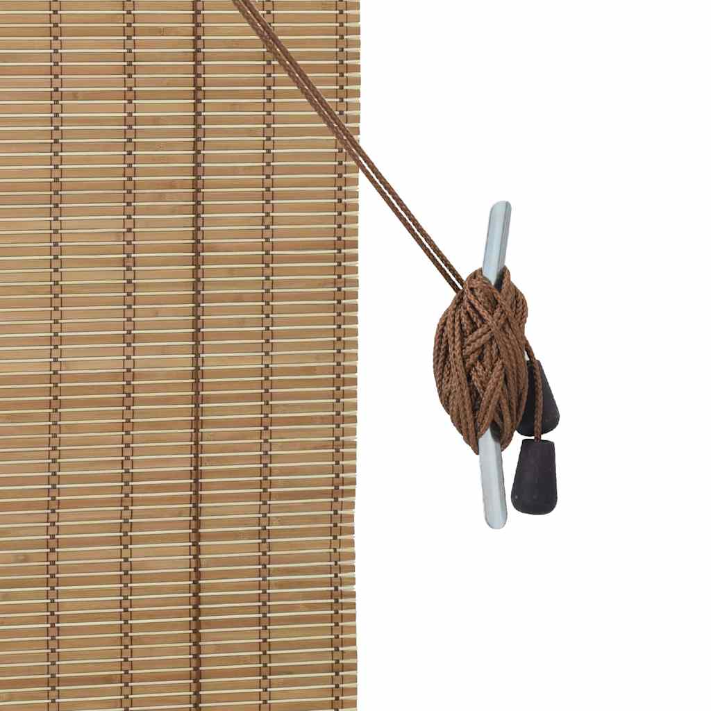 vidaXL Rollo mit Vorhängen Natur 60 x 160 cm Bambus