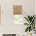 vidaXL Rollo mit Vorhängen Natur 60 x 160 cm Bambus