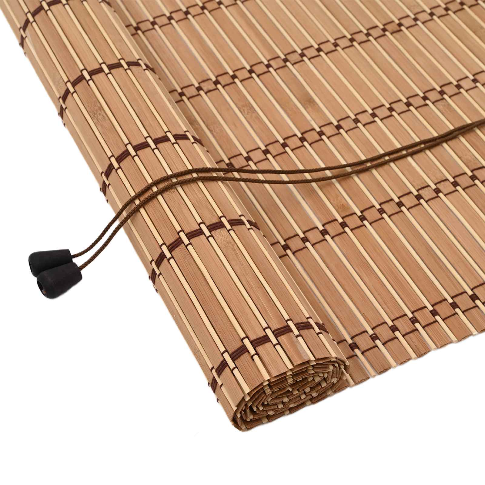 vidaXL Rollo mit Vorhängen Natur 60 x 160 cm Bambus