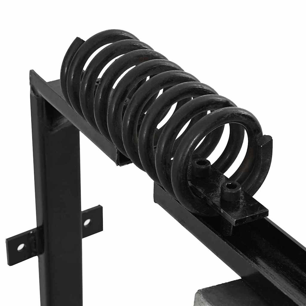 vidaXL Kühbürste Verstellbar Schwarz und Weiß 84 x 10 x 91 cm PVC