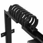 vidaXL Kühbürste Verstellbar Schwarz und Weiß 84 x 10 x 91 cm PVC