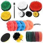 vidaXL Auto Bürsten Set Mehrfarbig Poly-Rattan