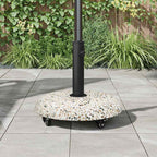 vidaXL Sonnenschirmständer 21kg Mehrfarbig Beton Rund