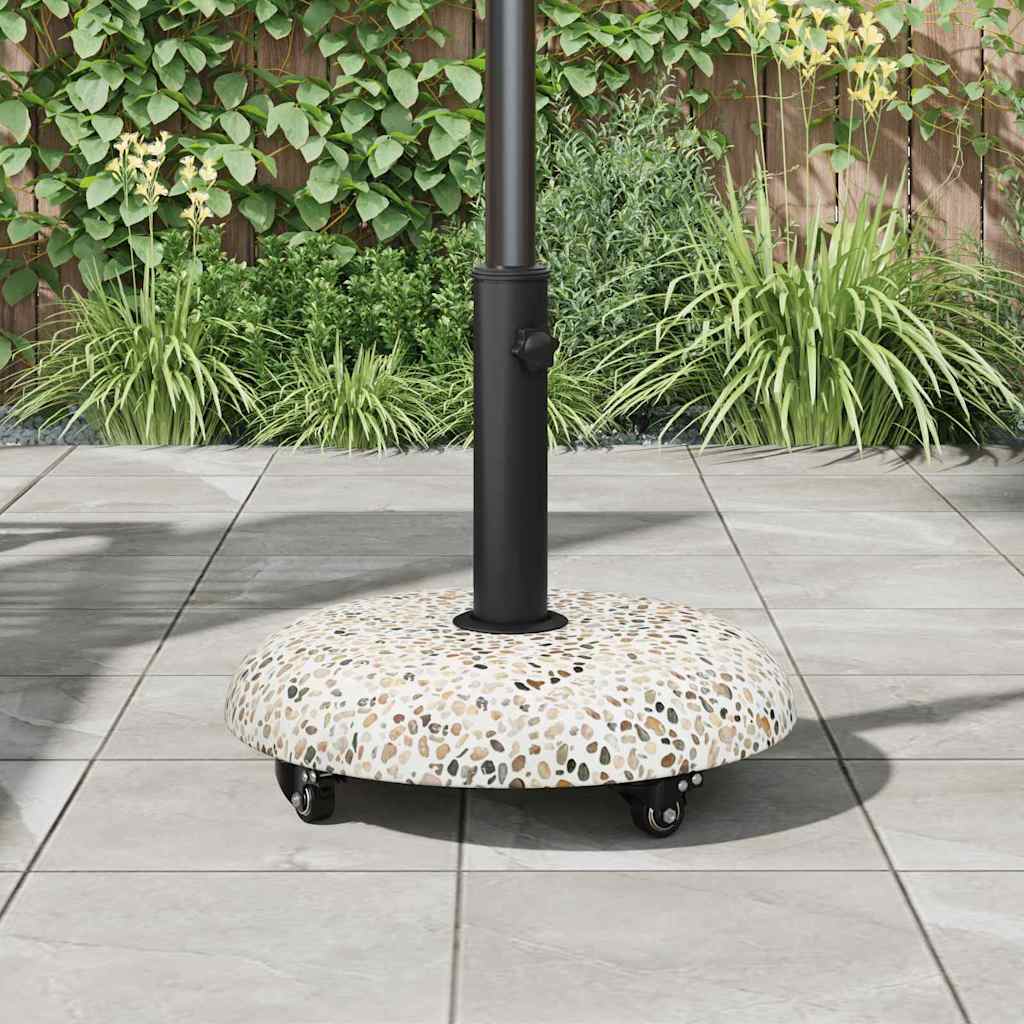 vidaXL Sonnenschirmständer 21kg Mehrfarbig Beton Rund