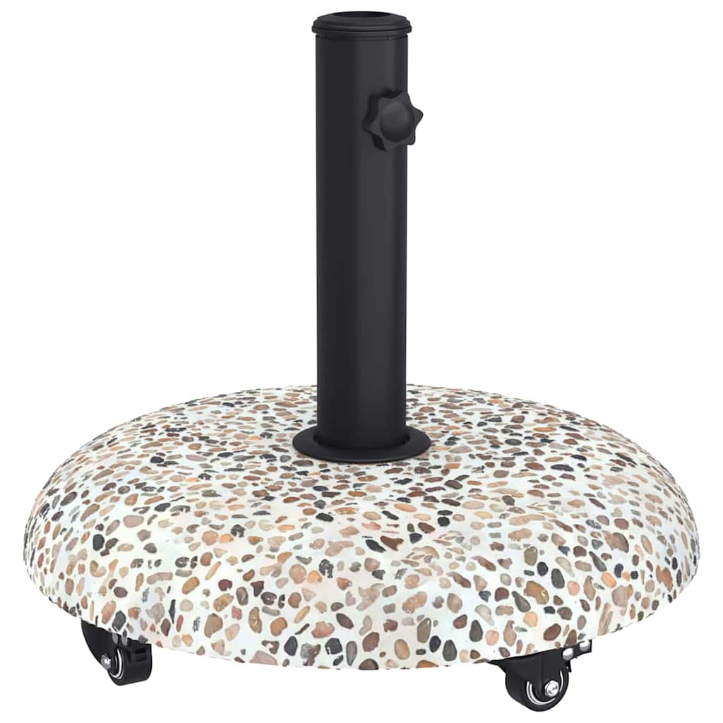 vidaXL Sonnenschirmständer 21kg Mehrfarbig Beton Rund