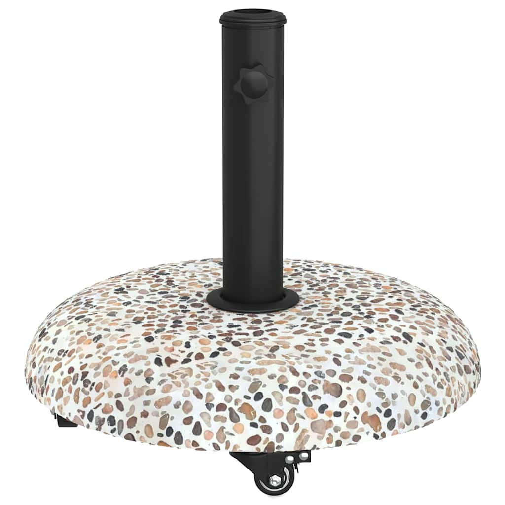 vidaXL Sonnenschirmständer 21kg Mehrfarbig Beton Rund