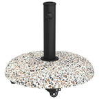 vidaXL Sonnenschirmständer 21kg Mehrfarbig Beton Rund