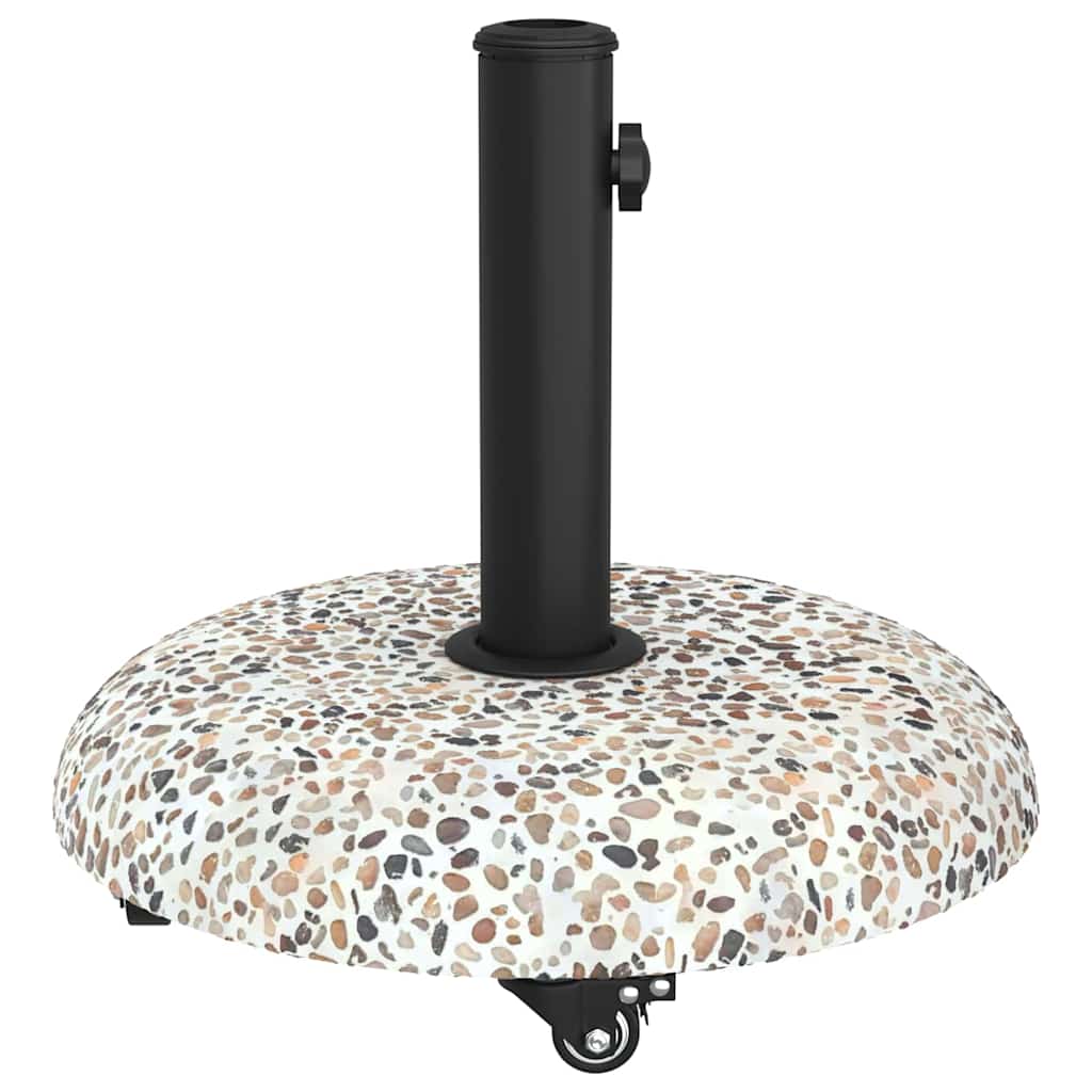 vidaXL Sonnenschirmständer 21kg Mehrfarbig Beton Rund