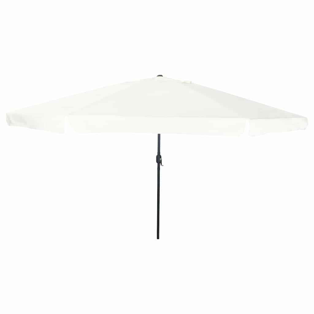 vidaXL Garten-Sonnenschirm Sand 248 x 248 x 148 cm Polyester und Stahl