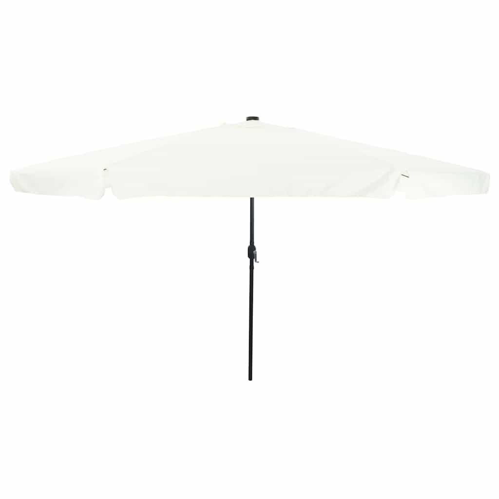 vidaXL Garten-Sonnenschirm Sand und Anthrazit 385 x 209 x 244 cm
