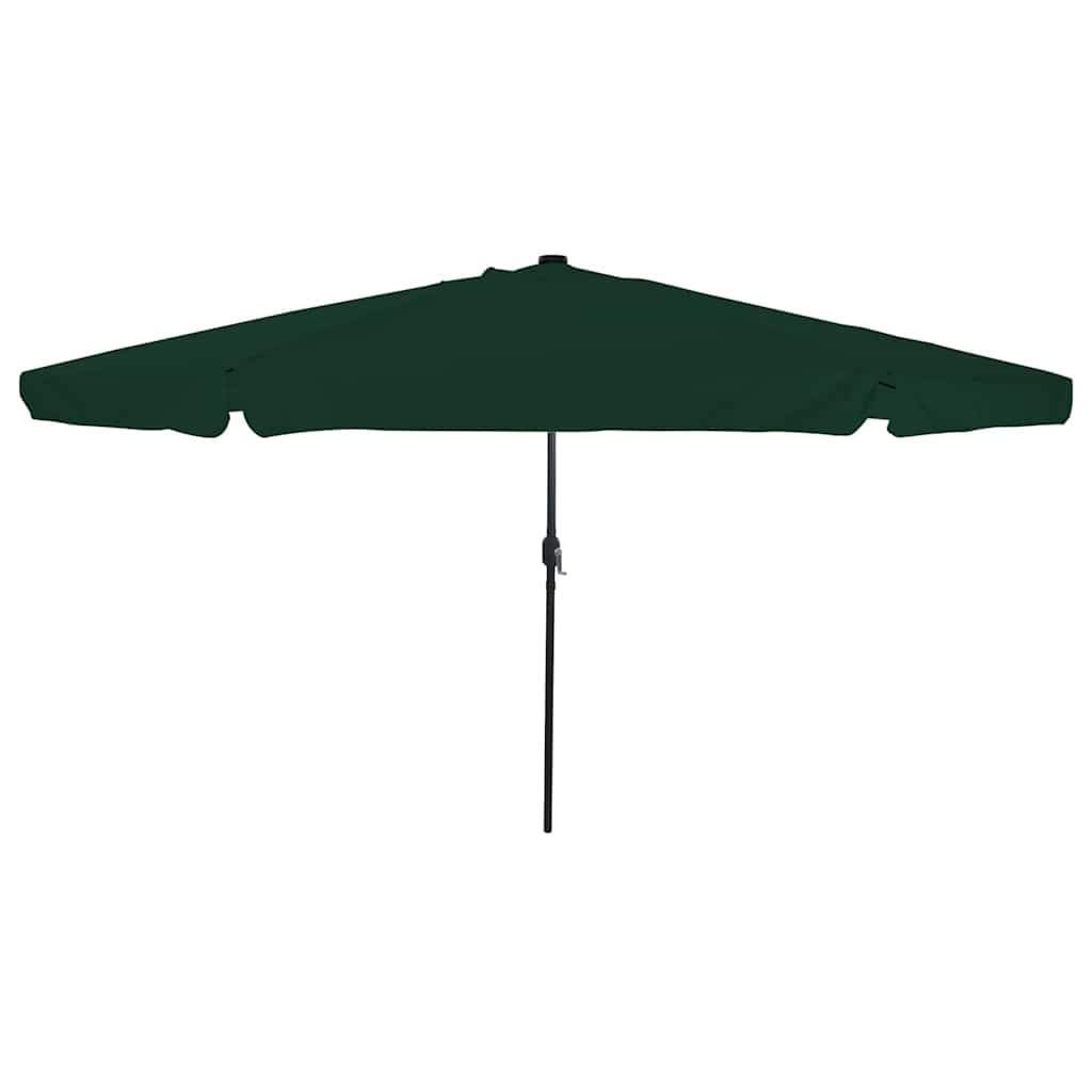 vidaXL Garten-Sonnenschirm Grün 385 x 209 x 244 cm Polyester