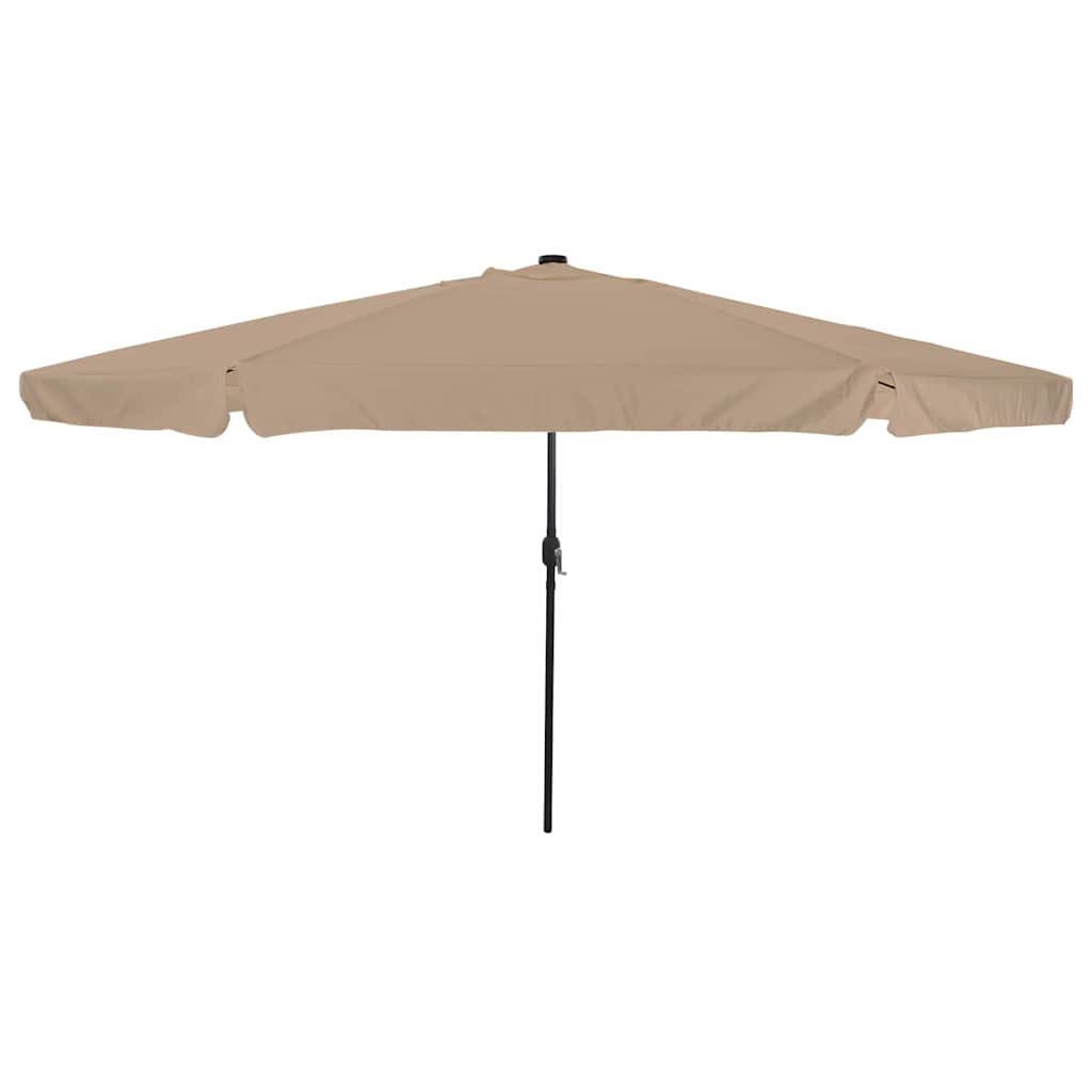 vidaXL Garten-Sonnenschirm Grün 385 x 209 x 244 cm Polyester