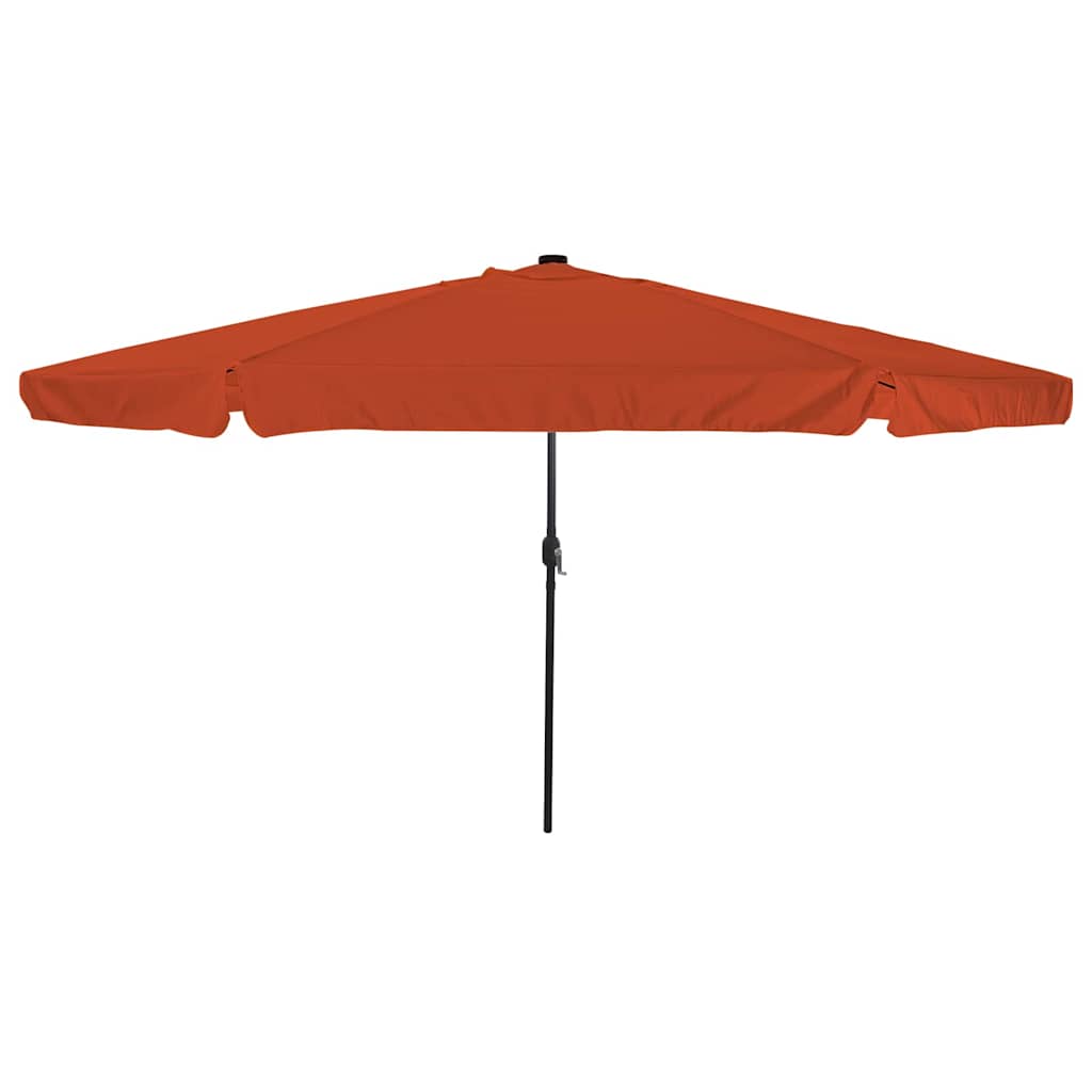 vidaXL Garten-Sonnenschirm Terrakotta 385 x 209 x 244 cm Polyester