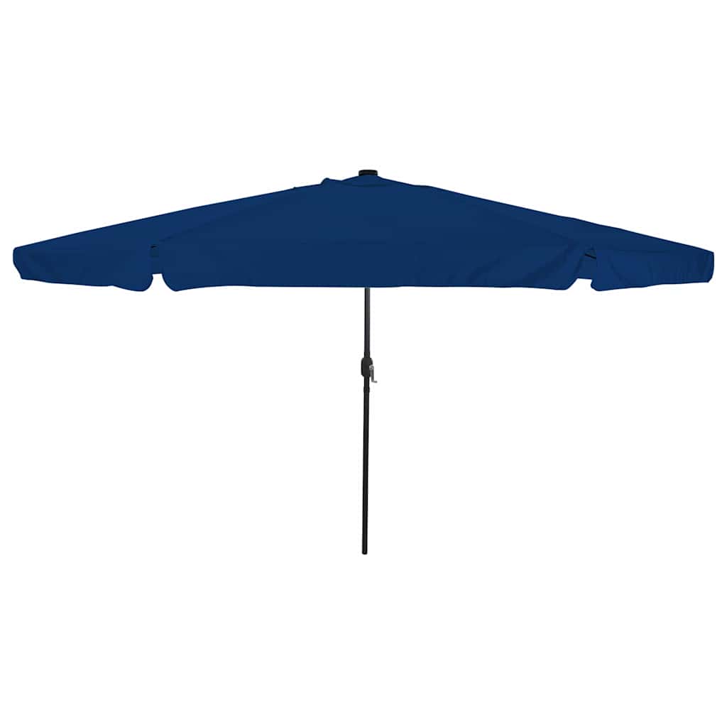 vidaXL Garten-Sonnenschirm Azurblau 385 x 209 x 244 cm Polyester
