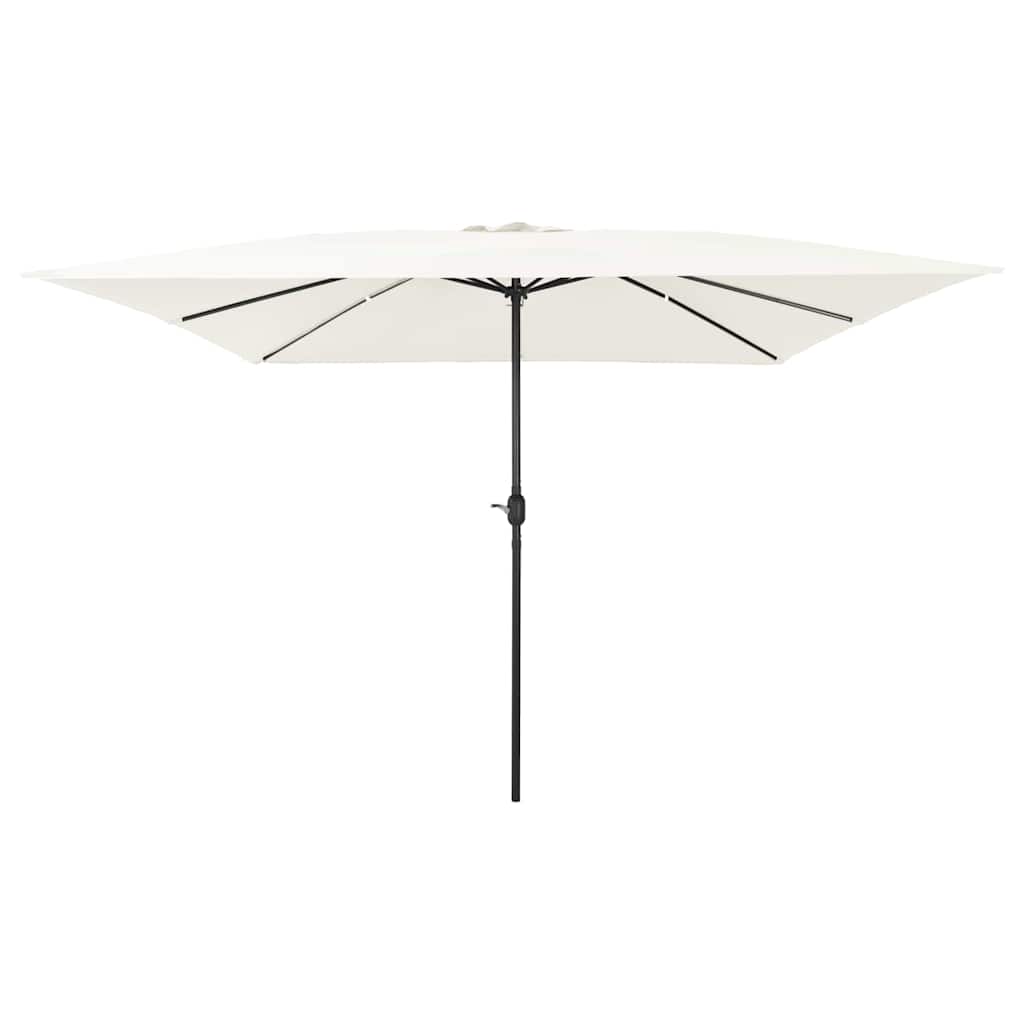 vidaXL Garten-Sonnenschirm Sand 248 x 248 x 148 cm Polyester und Stahl