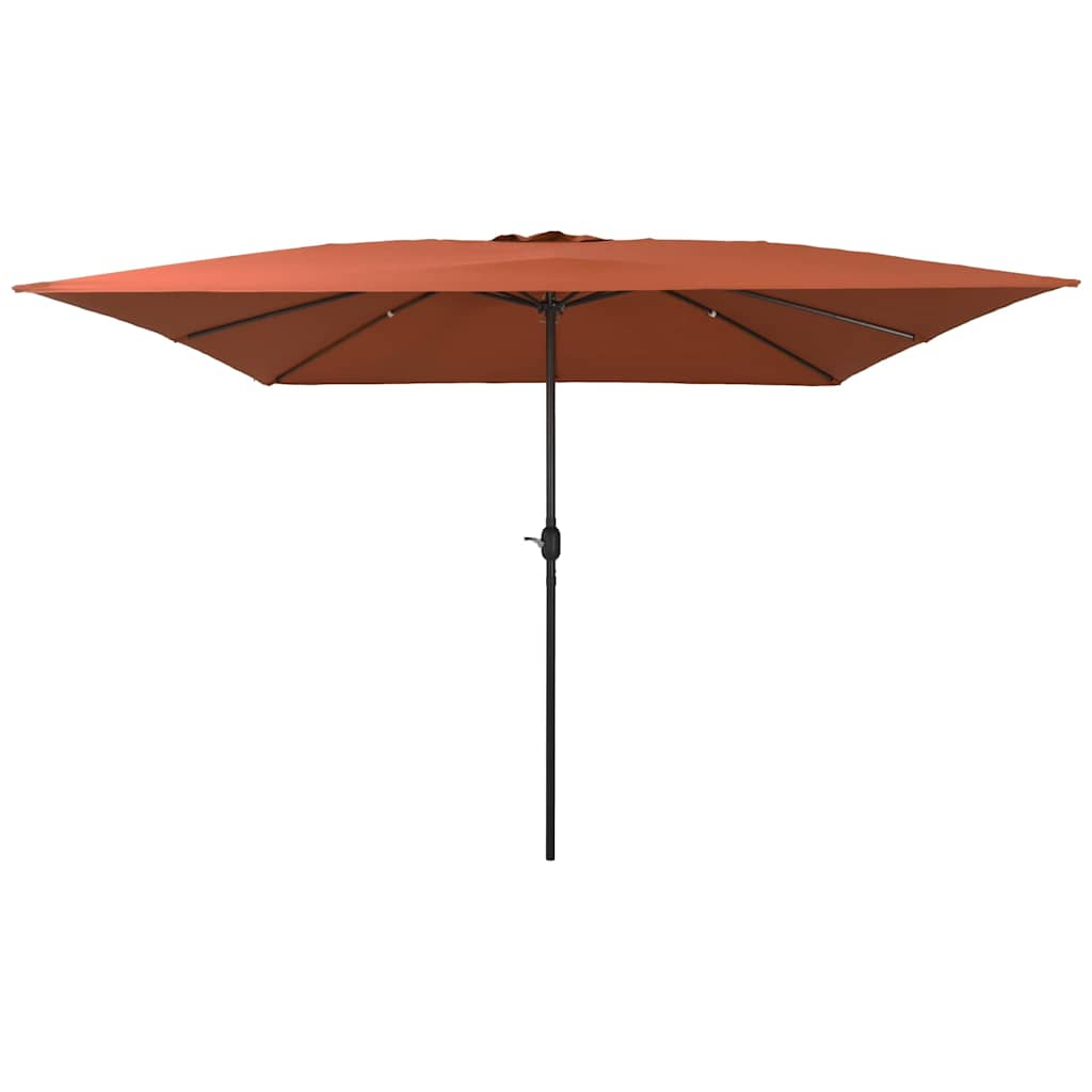 vidaXL Garten-Sonnenschirm Terrakotta 248 x 248 x 148 cm