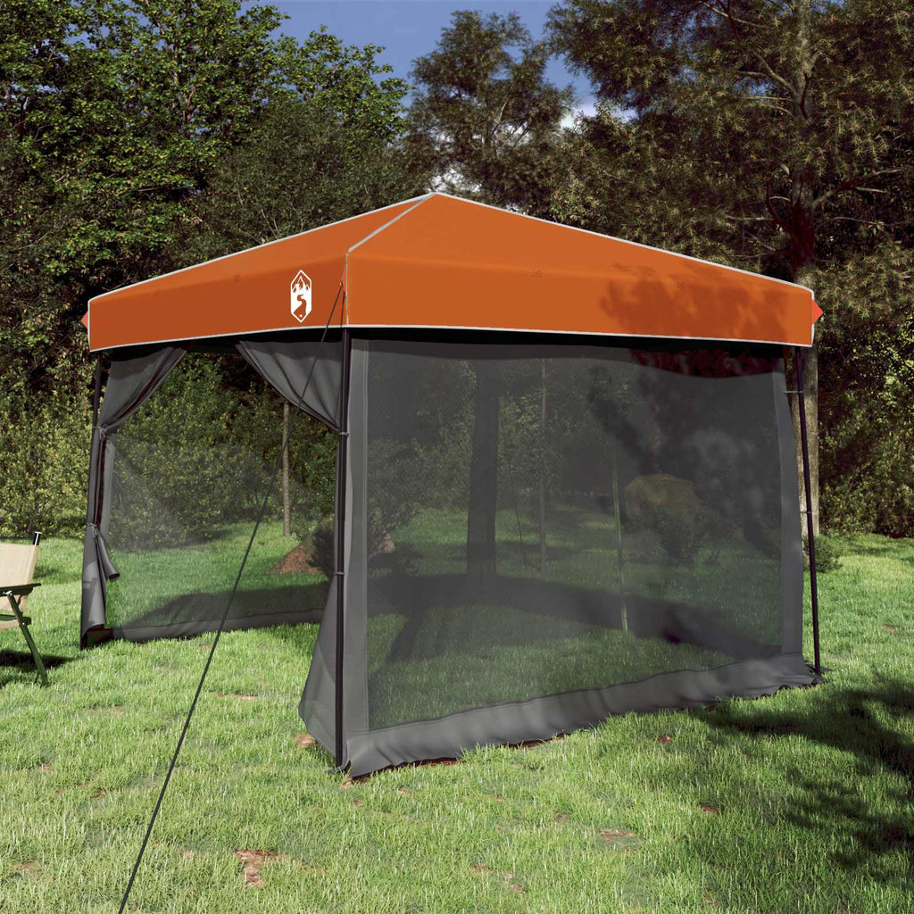 vidaXL Camping-Zelt-Set 2 pcs Grau und Orange Taffeta und Stoff