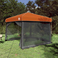 vidaXL Camping-Zelt-Set 2 pcs Grau und Orange Taffeta und Stoff