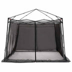 vidaXL Camping-Zelt-Set 2 pcs Grau und Orange Taffeta und Stoff