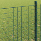 vidaXL Eurozaun Grün 0,4 x 10 m PVC-beschichtetes Eisen
