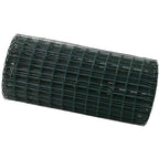 vidaXL Eurozaun Grün 0,4 x 10 m PVC-beschichtetes Eisen