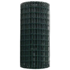 vidaXL Eurozaun Grün 0,4 x 10 m PVC-beschichtetes Eisen