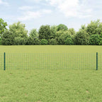 vidaXL Zaun mit Pfosten Grün