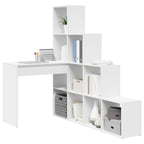 vidaXL Eck-Schreibtisch Weiß 101,5 x 149,5 x 149,5 cm Holzwerkstoff
