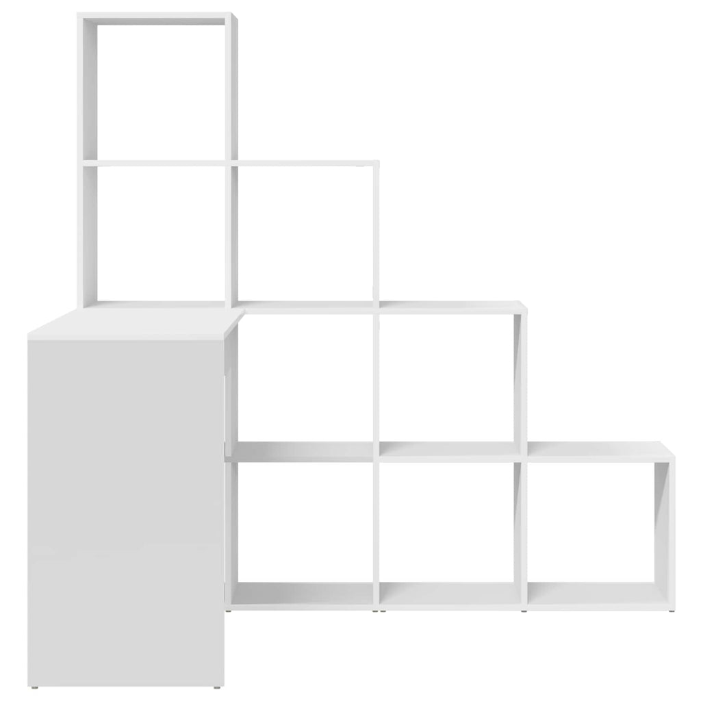 vidaXL Eck-Schreibtisch Weiß 101,5 x 149,5 x 149,5 cm Holzwerkstoff
