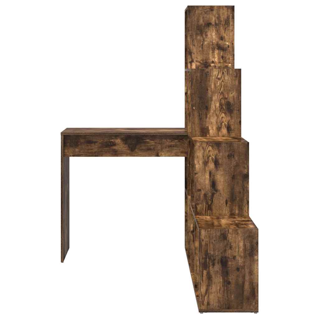 vidaXL Eck-Schreibtisch Geräucherte Eiche 101,5 x 149,5 x 149,5 cm