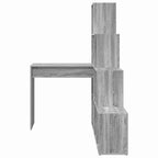 vidaXL Eck-Schreibtisch Graues Sonoma 101,5 x 149,5 x 149,5 cm