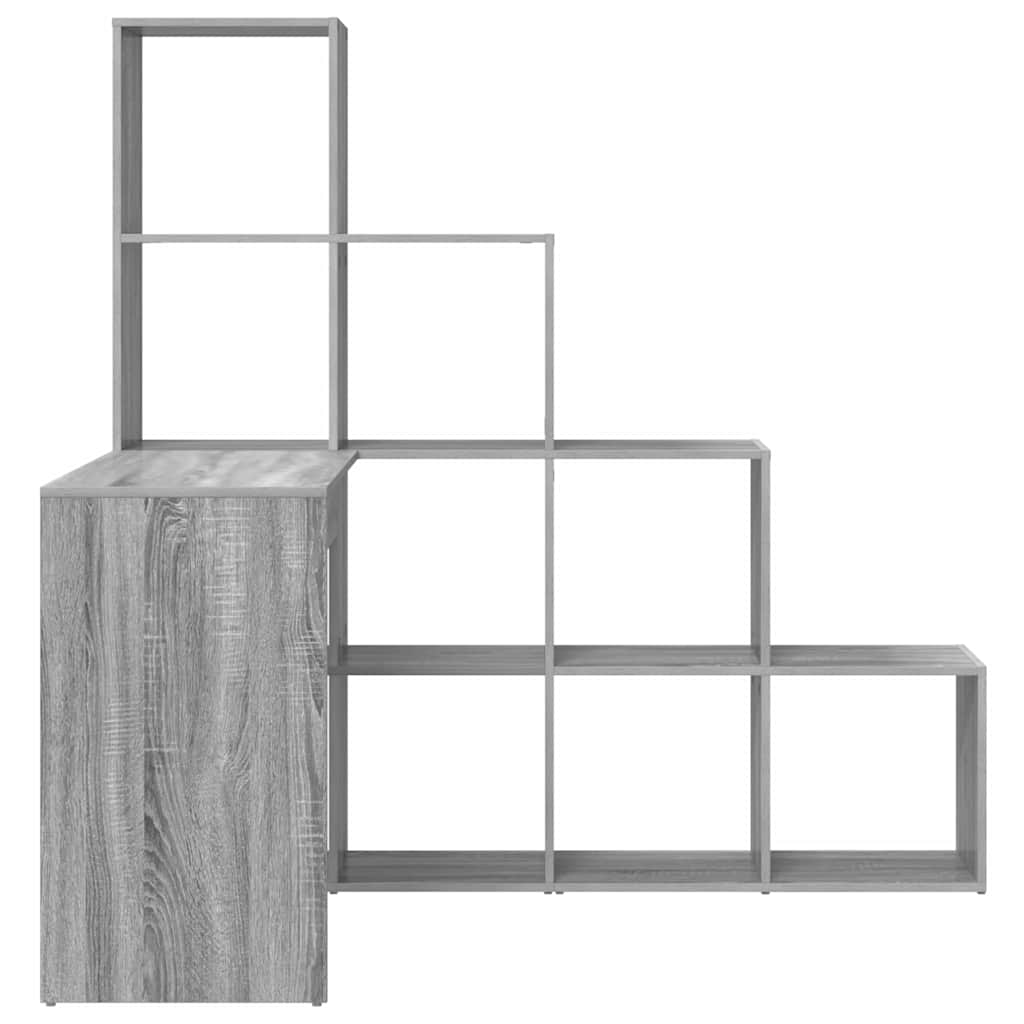 vidaXL Eck-Schreibtisch Graues Sonoma 101,5 x 149,5 x 149,5 cm