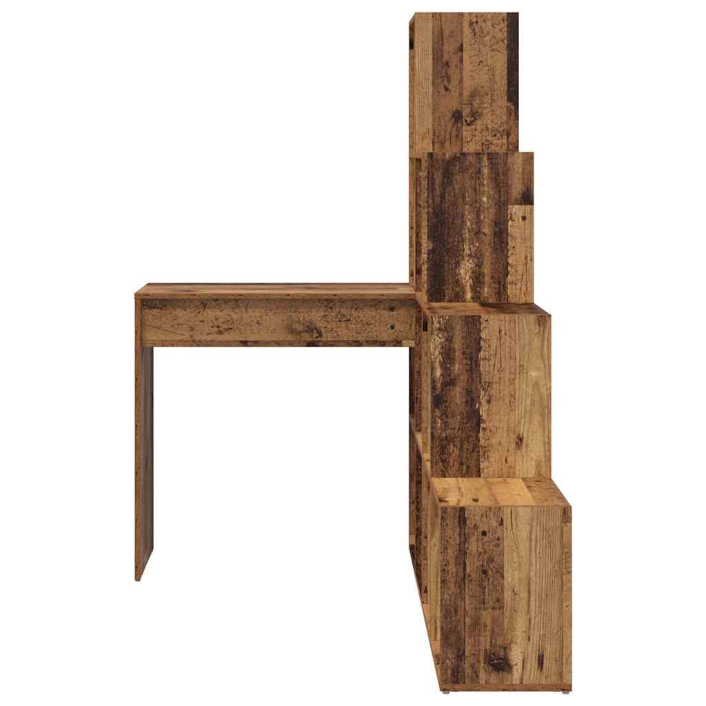 vidaXL Eck-Schreibtisch Altholz 101,5 x 149,5 x 149,5 cm Holzwerkstoff