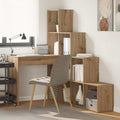 vidaXL Eck-Schreibtisch Artisan-Eiche 101,5 x 149,5 x 149,5 cm